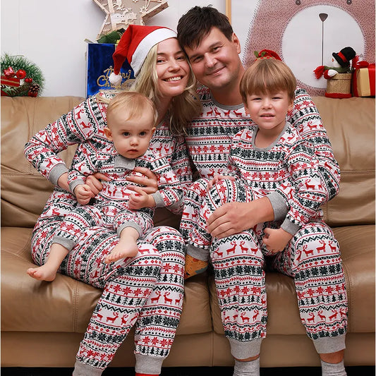 2023 Family Christmas Matching Pajamas Set Sleepwear Look Outfits